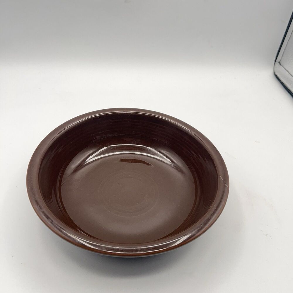 Homer Laughlin Fiesta Coupe Soup Bowl in Retired Chocolate Brown